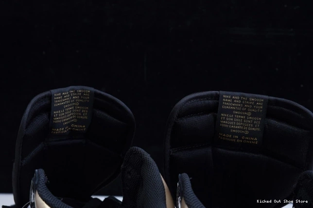 Kicked Out Shoe Store GOLD 1 555088-032 AIR HIGH METALLIC BLACK JORDAN RETRO (2020) 0804